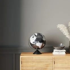 KARE Deko Objekt Globe Top Schwarz 40cm