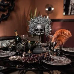 KARE Deko Objekt King Skull Schwarz 49cm
