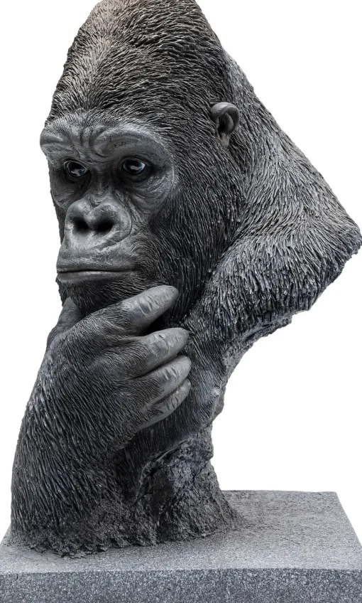 KARE Deko Objekt Thinking Gorilla Head 49cm