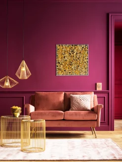 KARE Deko Rahmen Gold Flower 60x60cm