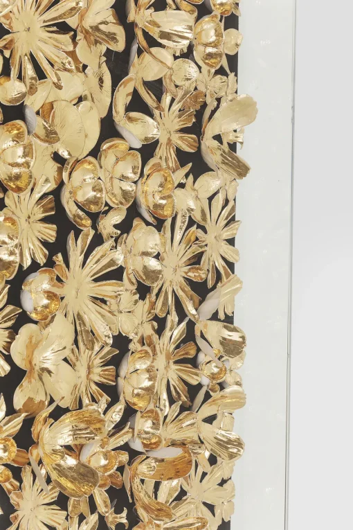 KARE Deko Rahmen Gold Flower 120x120cm