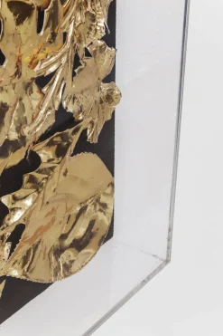 KARE Deko Rahmen Gold Leaf 120x120cm