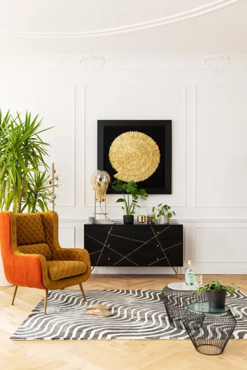 KARE Deko Rahmen Golden Snail 120x120cm