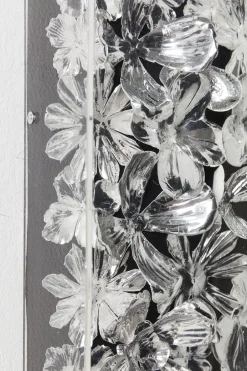 KARE Deko Rahmen Silver Flower 100x100cm