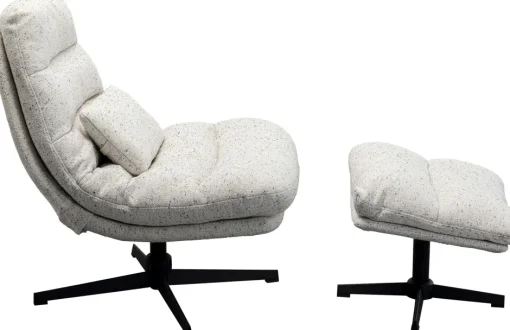 KARE Drehsessel + Hocker Columbia