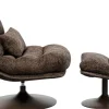KARE Drehsessel + Hocker Montreal