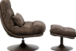 KARE Drehsessel + Hocker Montreal