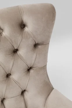 KARE Drehsessel Bellissima Velvet Taupe