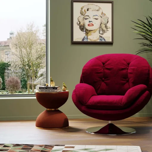 KARE Drehsessel Cosy Berry