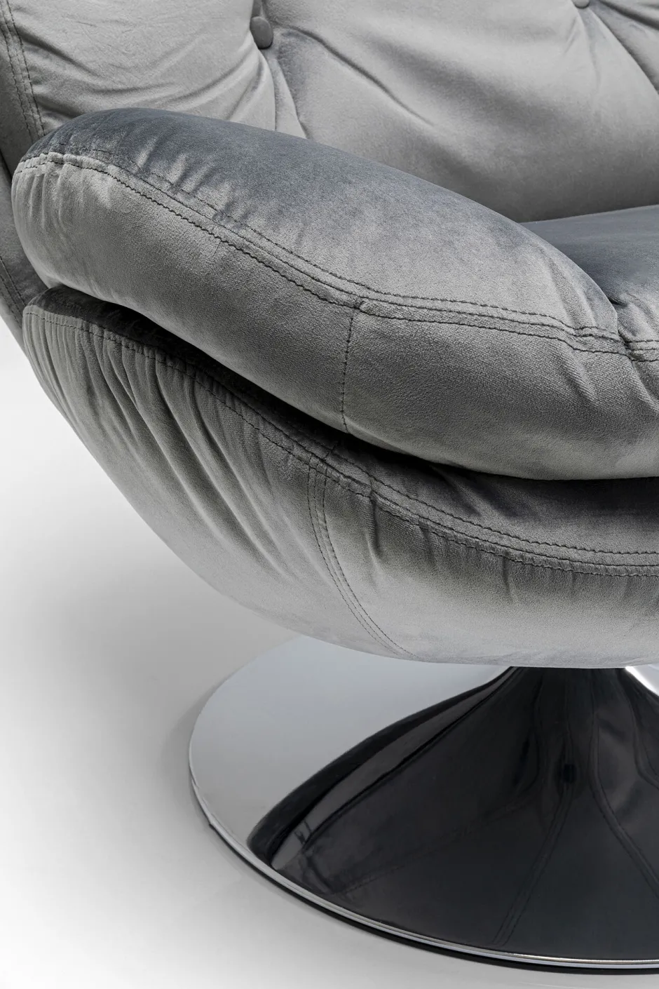 KARE Drehsessel Cosy Grau