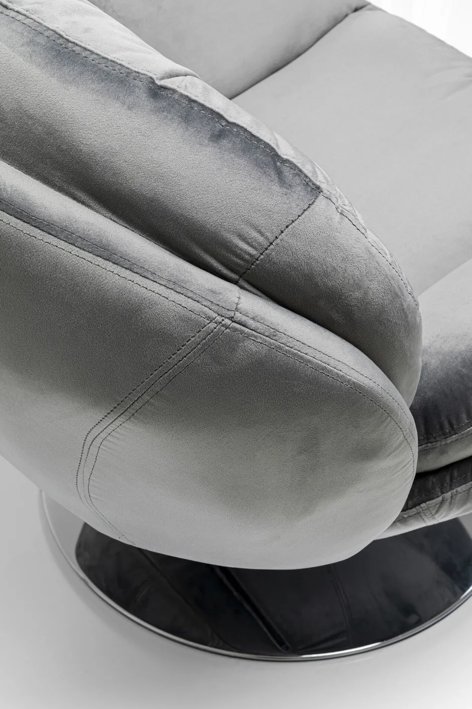 KARE Drehsessel Cosy Grau