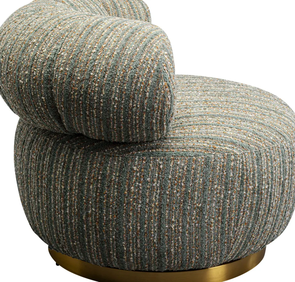 KARE Drehsessel Couture Stripes Blau