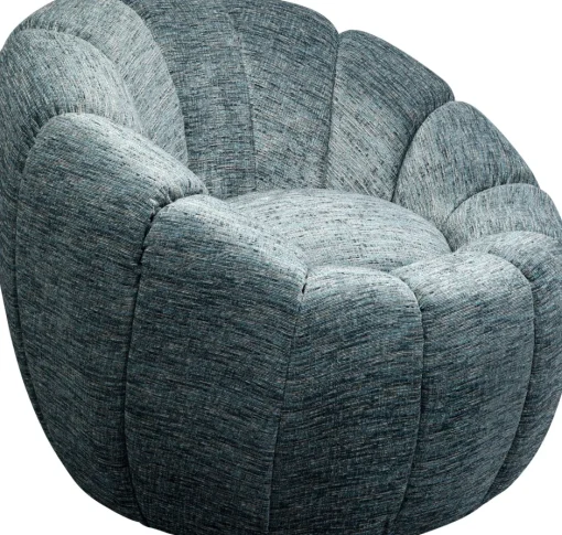 KARE Drehsessel Fiori Blau