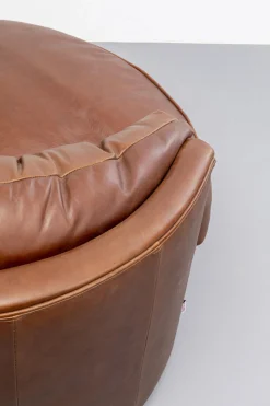 KARE Drehsessel Music Hall Leder Braun