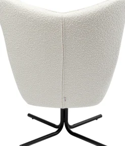 KARE Drehsessel Oscar Boucle Creme