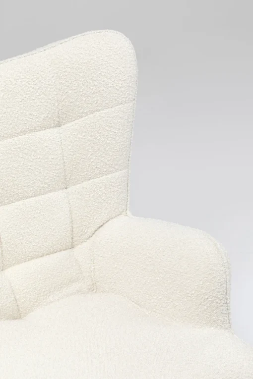 KARE Drehsessel Oscar Boucle Creme