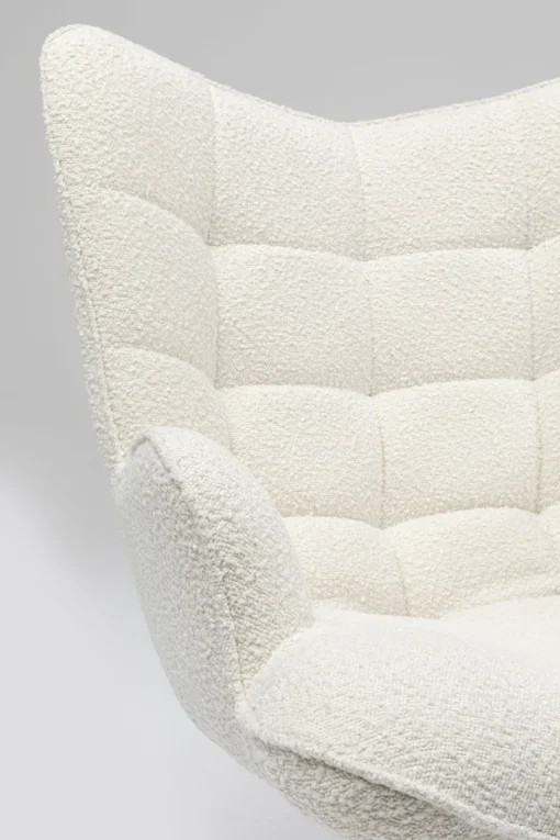 KARE Drehsessel Oscar Boucle Creme