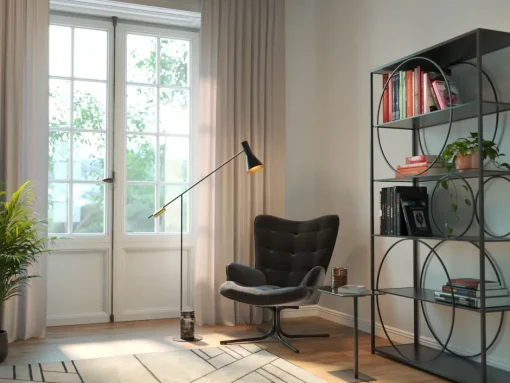 KARE Drehsessel Oscar Velvet Schwarz