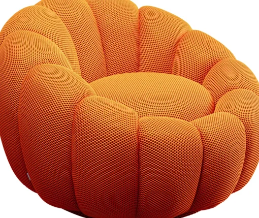 KARE Drehsessel Peppo Bloom Orange