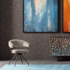 KARE Drehstuhl Arabella Silber