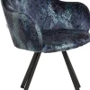 KARE Drehstuhl Coco Hugs Keops Blau Limited