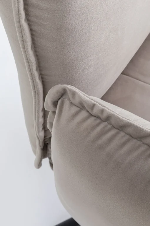 KARE Drehstuhl mit Armlehnen Chelsea Grau
