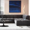 KARE Ecksofa Belami Velvet Grau Rechts