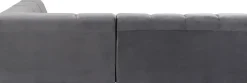 KARE Ecksofa Belami Velvet Grau Rechts