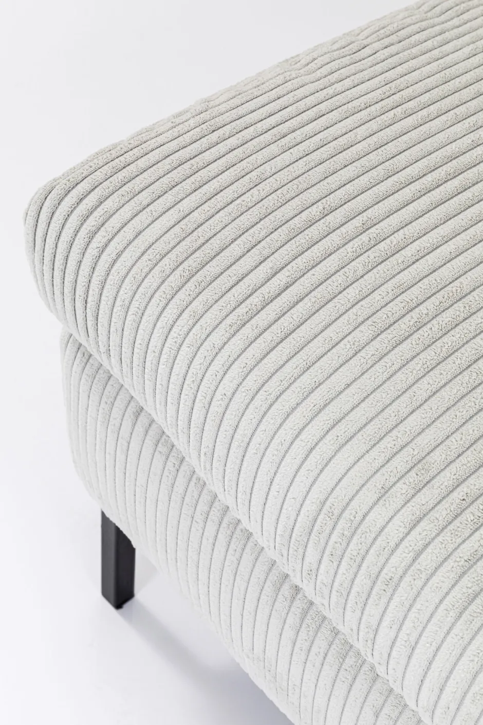 KARE Ecksofa Gianni Cord Grau Links