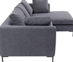 KARE Ecksofa Gianni Grau Rechts