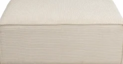 KARE Ecksofa Infinity Ottomane Cord Creme Rechts