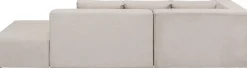 KARE Ecksofa Infinity Ottomane Creme Links