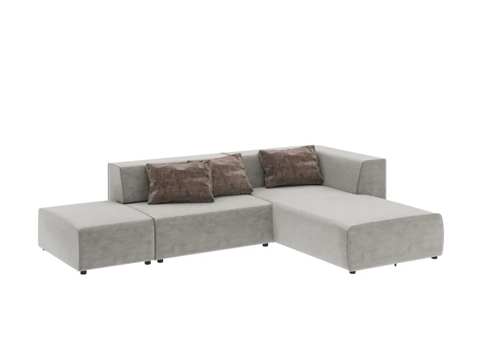 KARE Ecksofa Infinity Vegas Grau