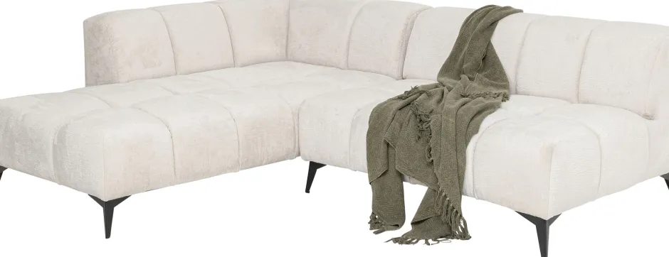 KARE Ecksofa Nia Creme Links 250cm