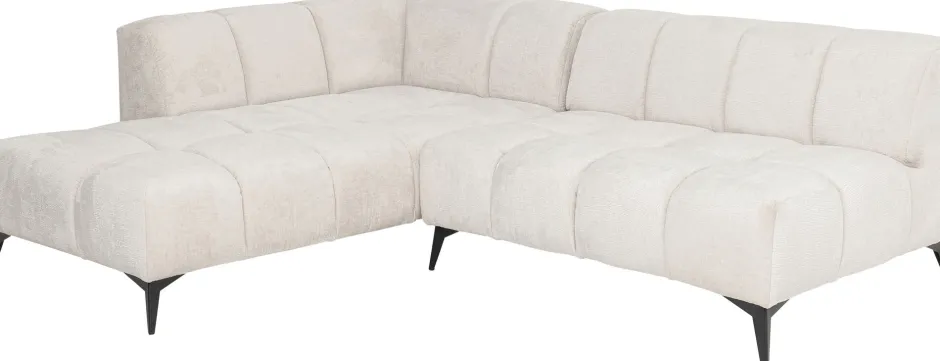 KARE Ecksofa Nia Creme Links 250cm
