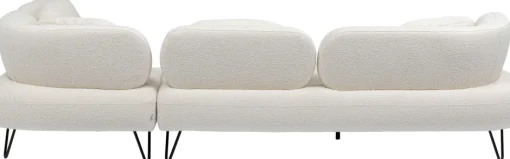 KARE Ecksofa Peppo Weiß