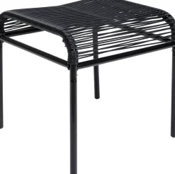 KARE Fußhocker Acapulco Mono Schwarz