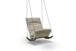 KARE Funktionssessel Rockfrog breit Stoff Lounge petrol