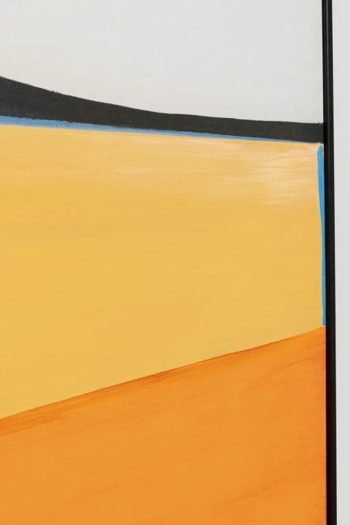 KARE Gerahmtes Bild Abstract Shapes Orange 73x143cm