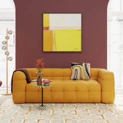 KARE Gerahmtes Bild Abstract Shapes Gelb 113x113cm