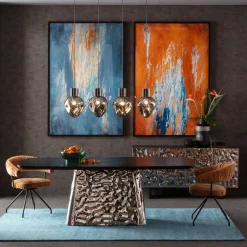 KARE Gerahmtes Bild Artistas Blau 120x180cm