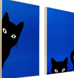 KARE Gerahmtes Bild Ciao Gatto (2/Set)