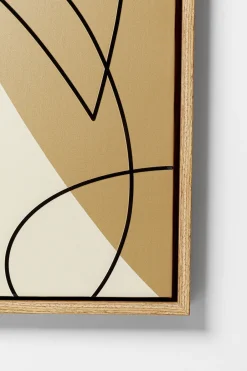 KARE Gerahmtes Bild Faccia Arte Tri Colore 90x120cm