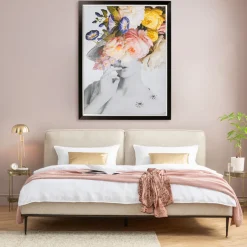 KARE Gerahmtes Bild Flower Lady Pastell 117x154cm