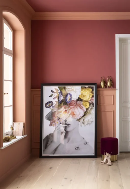 KARE Gerahmtes Bild Flower Lady Pastell 117x154cm