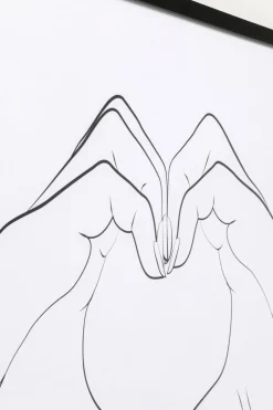 KARE Gerahmtes Bild Heart Hands 103x73cm