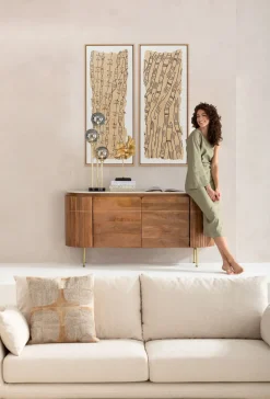 KARE Gerahmtes Bild Native Spirals 50x150cm