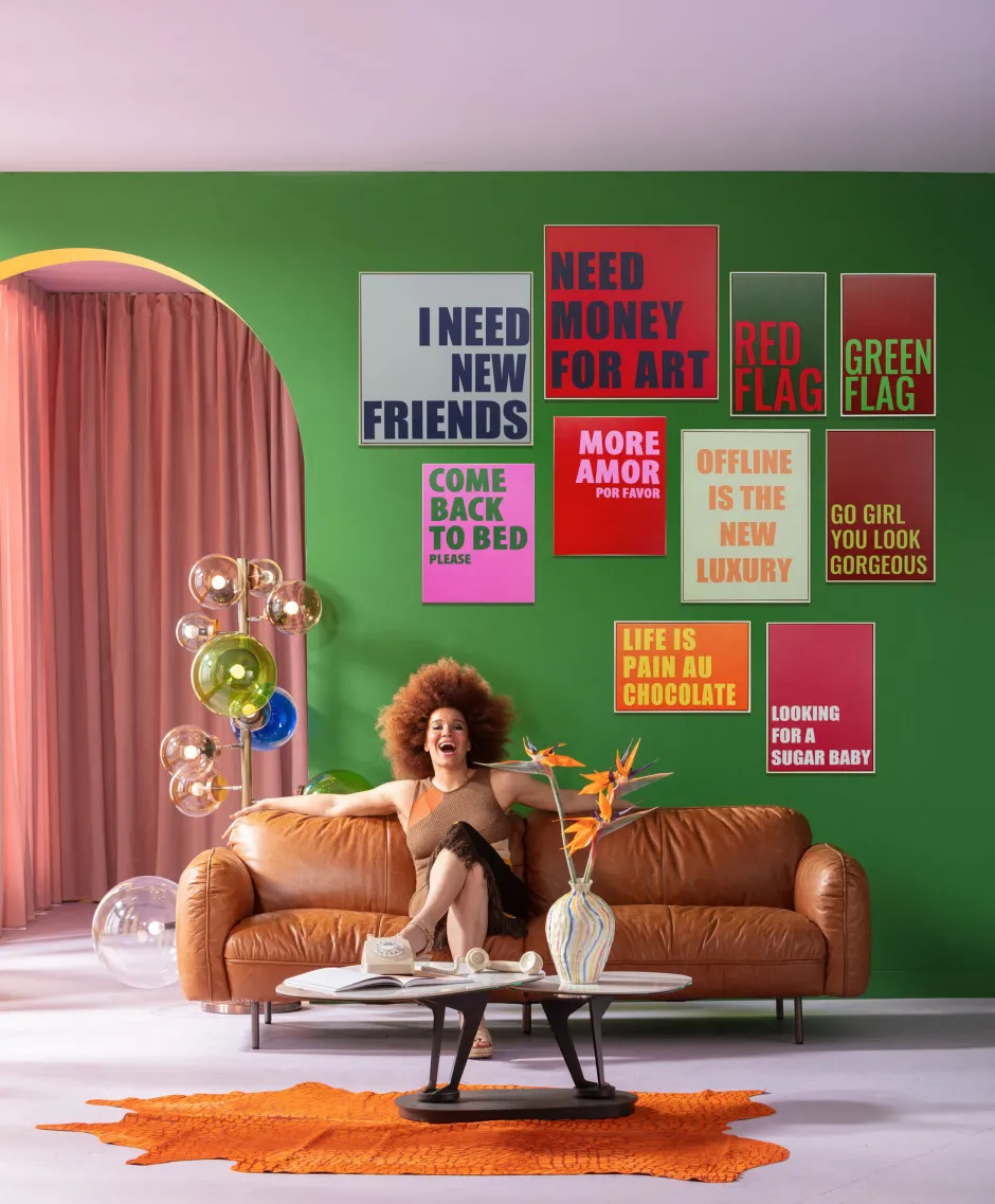 KARE Gerahmtes Bild Need Money 80x80cm