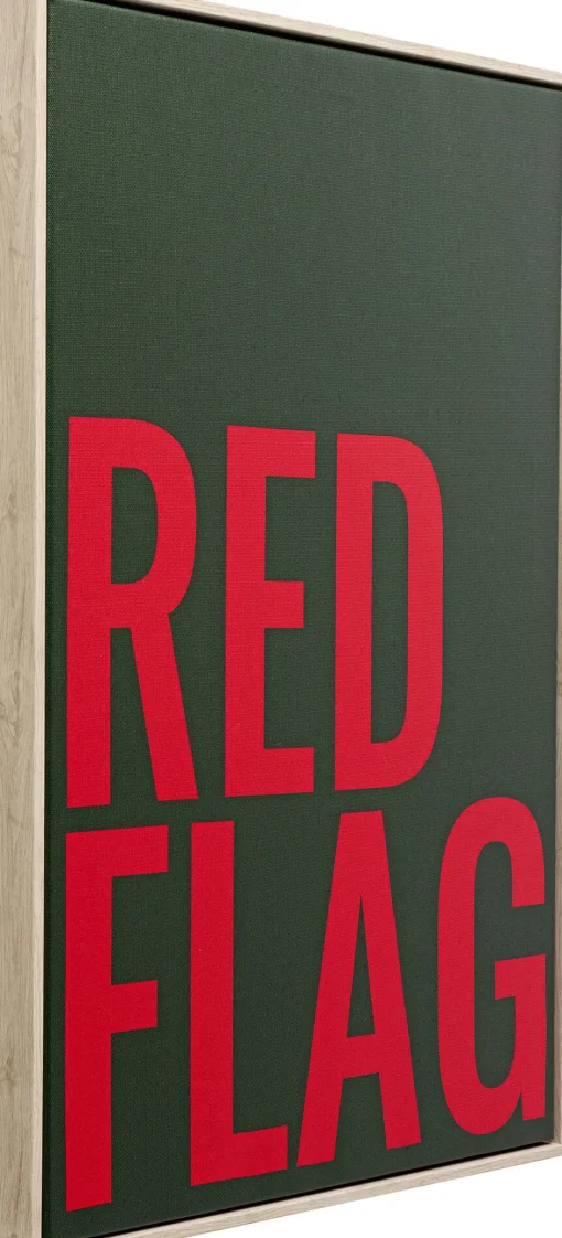 KARE Gerahmtes Bild Red Flag 40x60cm