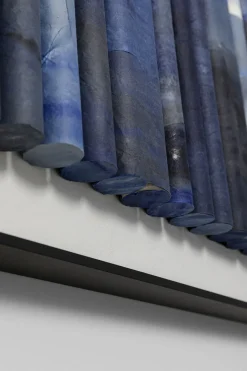 KARE Gerahmtes Bild Shadow Skyline Blue 160x60cm